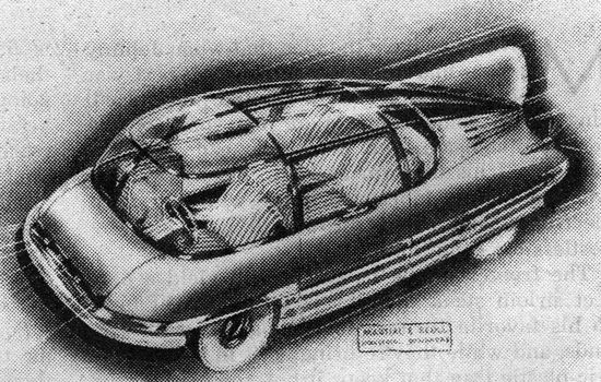 A post-war automobile with a plastic body (1944)