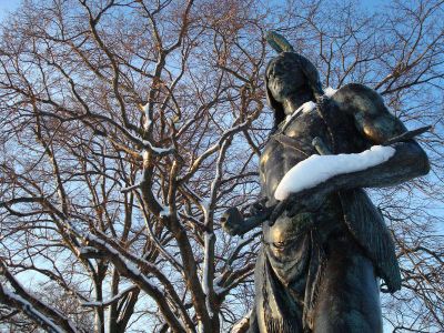 Massasoit statue in Plymouth, Massachusetts