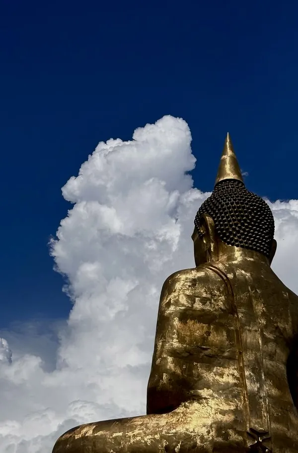 The Buddha statue. The glass bridge. Pattaya. thumbnail