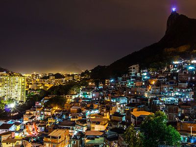 Rio's favelas, like Santa Marta (shown here), are no longer blank spaces on Google Maps.
