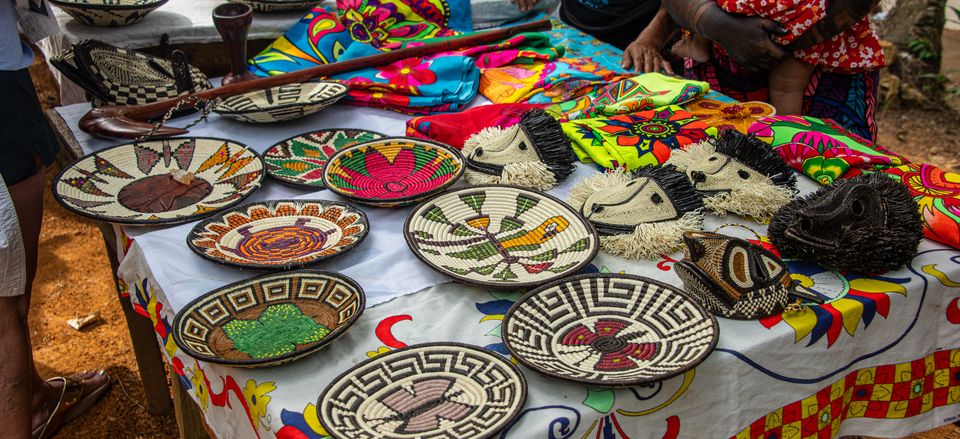  Handicrafts of Panama's indigenous Emberá people  Credit: Steve Paton 