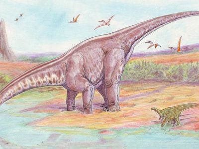 A restoration of Apatosaurus