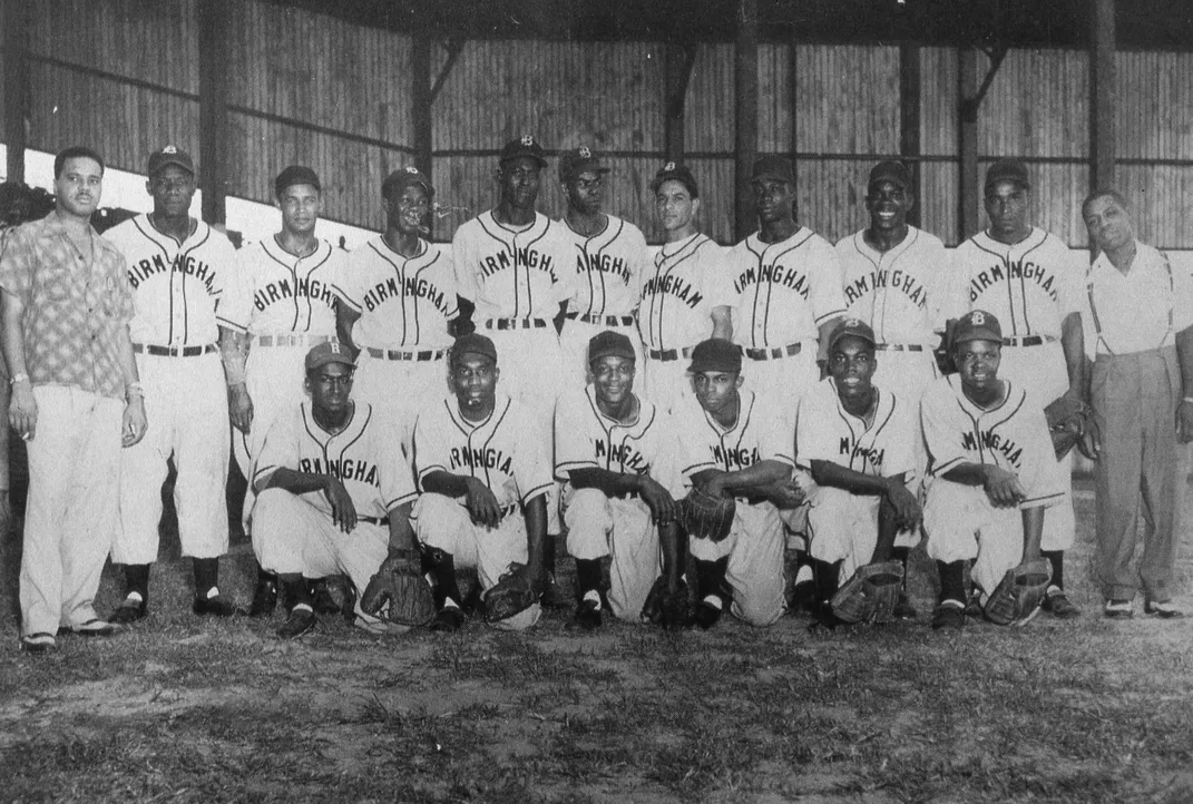 The Birmingham Black Barons pose for a team photo in 1951