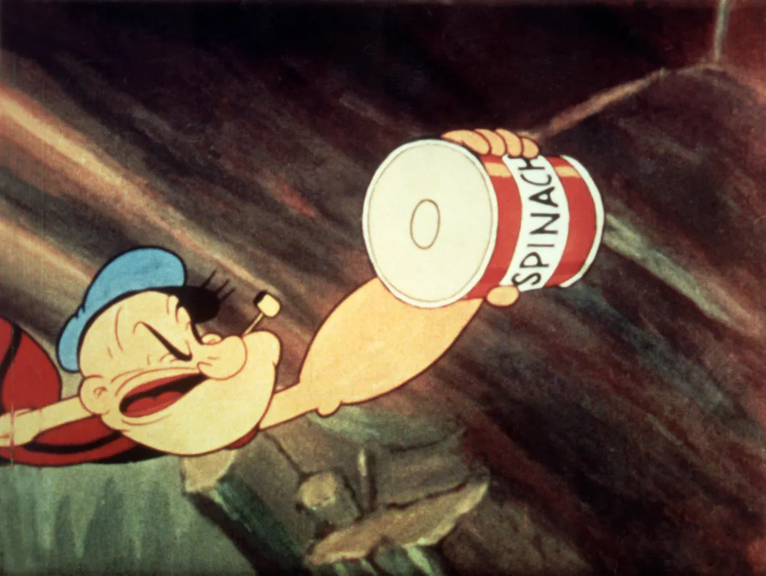 Popeye and spinach