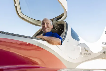 Darryl Greenamyer in his customized Lancair.