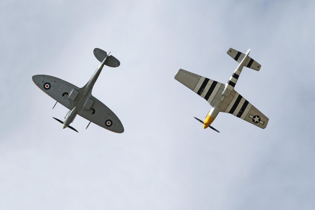 Supermarine Spitfire and North American P-51