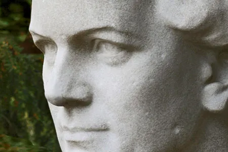 Although he didn’t realize it at the time, friar Gregor Mendel, statue in the Abbey of St. Thomas, had discovered a crucial genetic mechanism underlying natural selection.