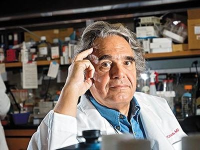 Dr Carlo Croce in his lab