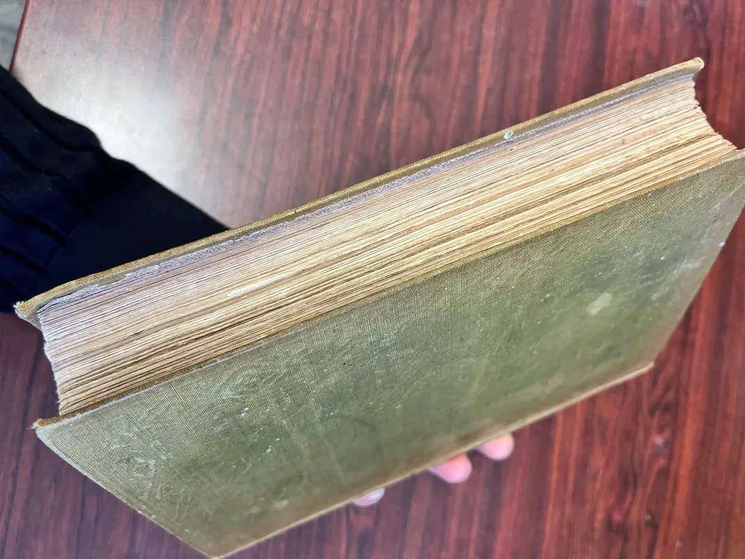 Closed library book