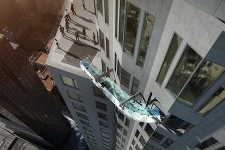 Are you brave enough to slide down the side of a skyscraper? 