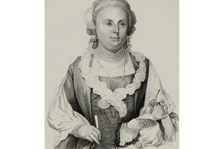 Anna Morandi Manzolini (1714-1774), Italian anatomist and sculptor, from a drawing by Cesare Bettini.