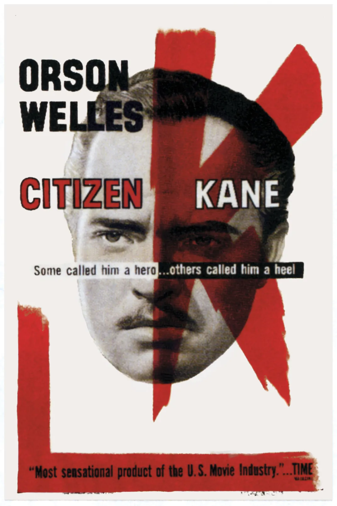 Orson Welles as the title character on a poster for the 1956 re-release of Citizen Kane.