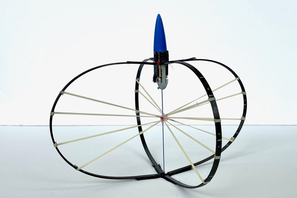 A device that can spring 100 feet in the air