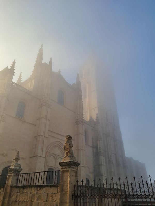 Fog and sun and the Ancient Cathedral. thumbnail