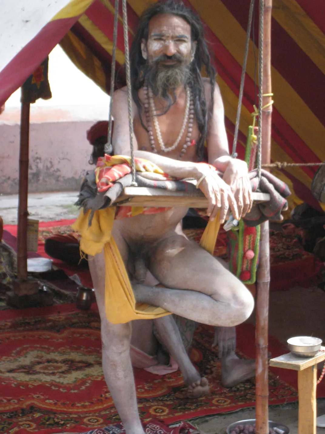 Naga Baba Sadhu Monk Enjoying The Maha Kumbha Mela Smithsonian Photo