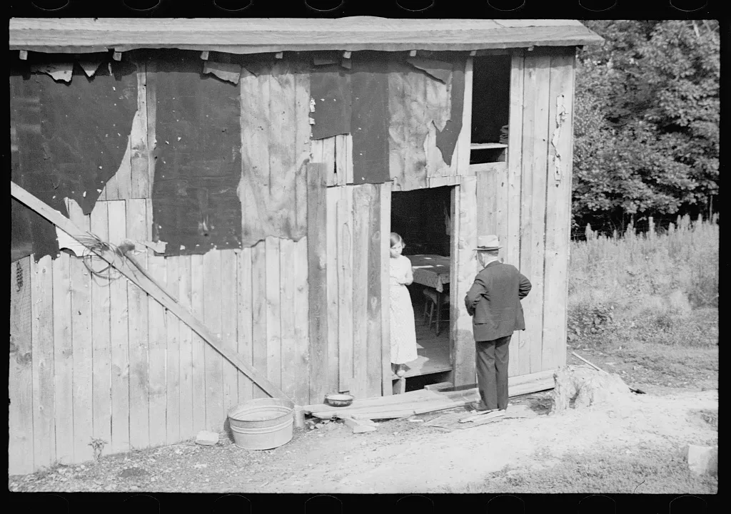 Theodor Jung, Garrett County, Maryland. Government agent interviewing a prospective client.