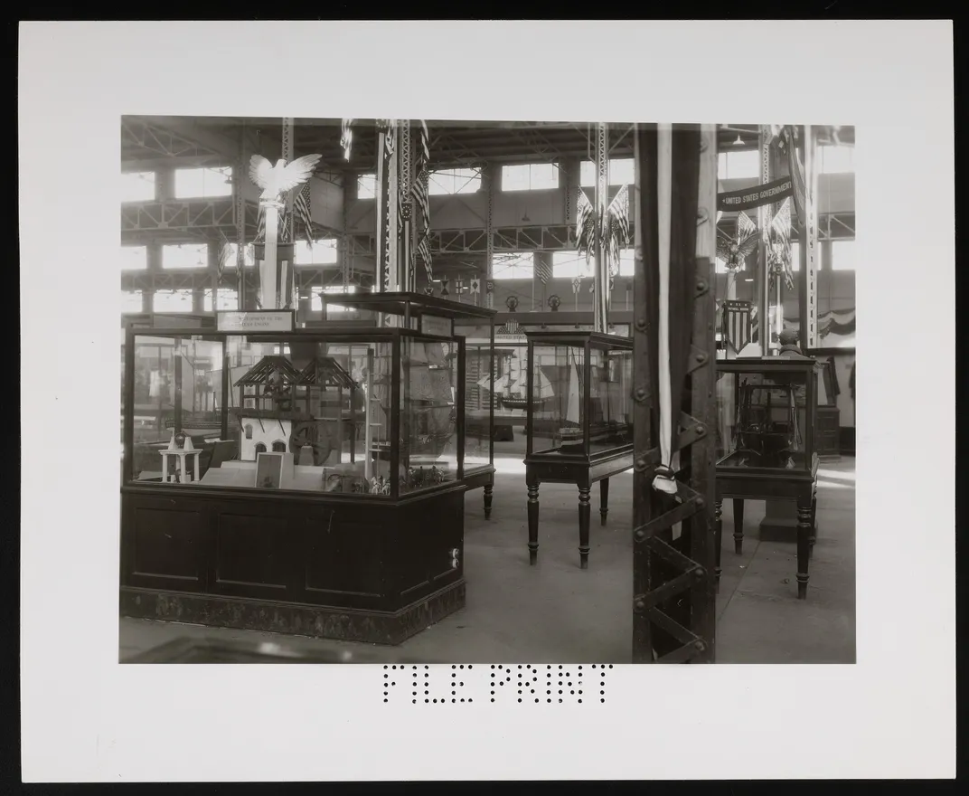 View of the Smithsonian Institution's displays at the Sesquicentennial Exposition