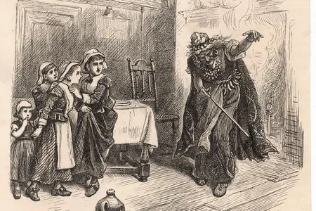 The pivotal accuser at the trials, Tituba, would go down in history as a purveyor of satanic magic. An 1880s engraving depicts her in the act of terrifying children.