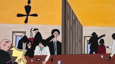 Jacob Lawrence’s 1941 Bar and Grill depicts the reality of segregation of the Jim Crow South, a new experience to the Harlem artist.