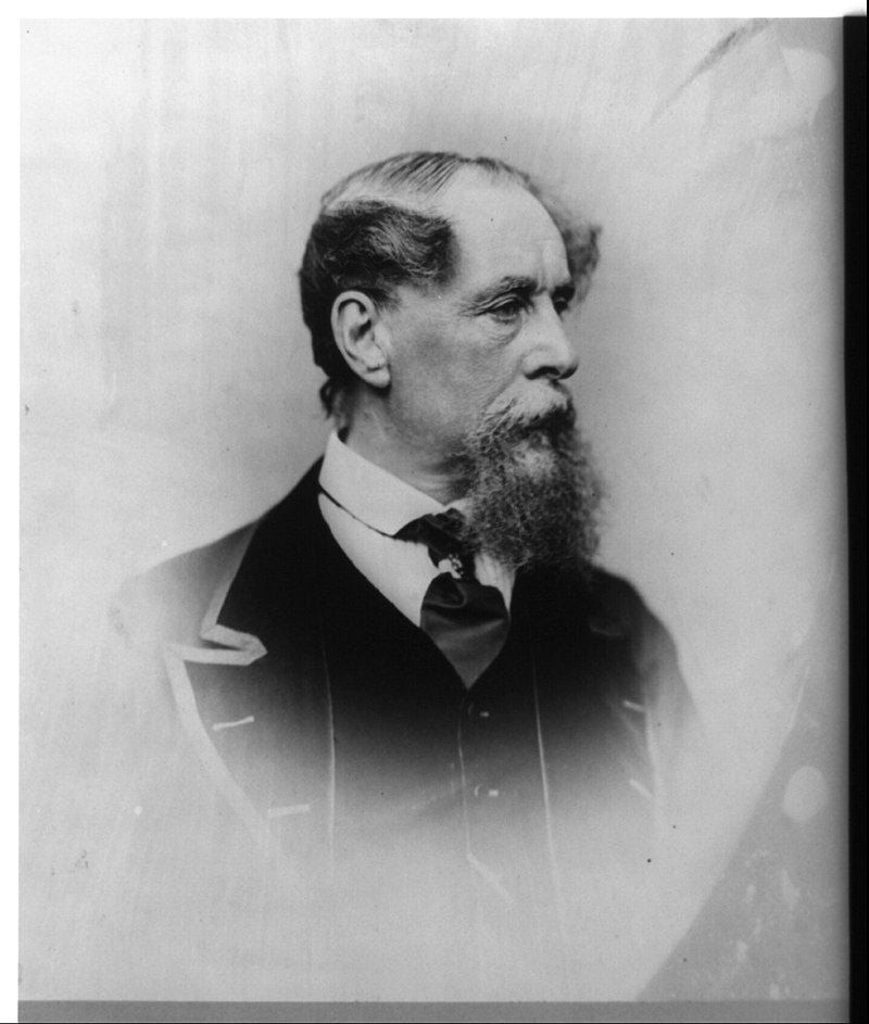 1867 photograph of Charles Dickens