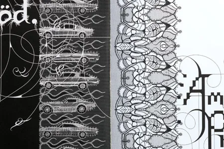 Fox River Promotion Booklet, 2006Designed by Marian Bantjes (Canadian, b. 1963)Booklet designed by Rick Valicenti (American, b. 1951) and Gina Garza (American, b. 1979)