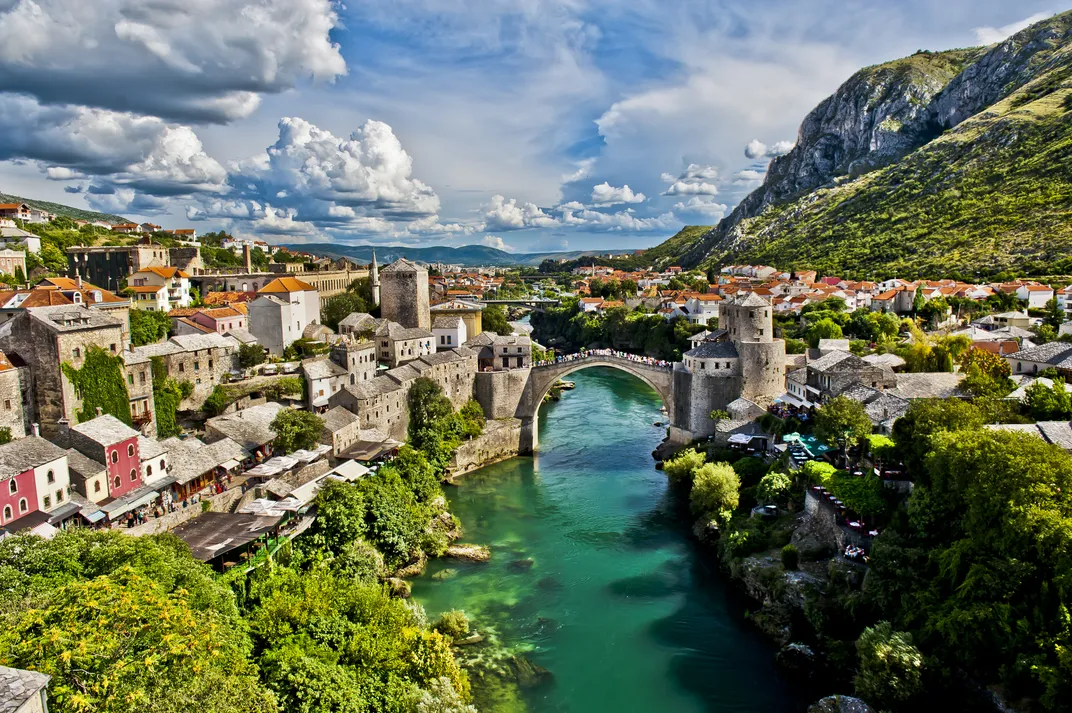 The World Heritage site of Mostar, Bosnia & Herzegovina