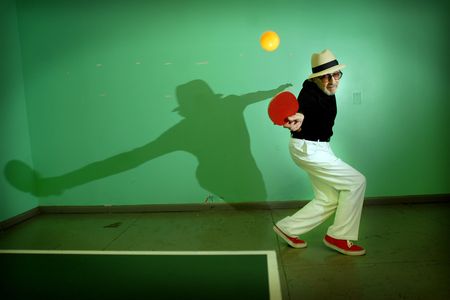 A 2007 photo of Marty Reisman, who loosely inspired Timoth&eacute;e Chalamet's character in&nbsp;Marty Supreme