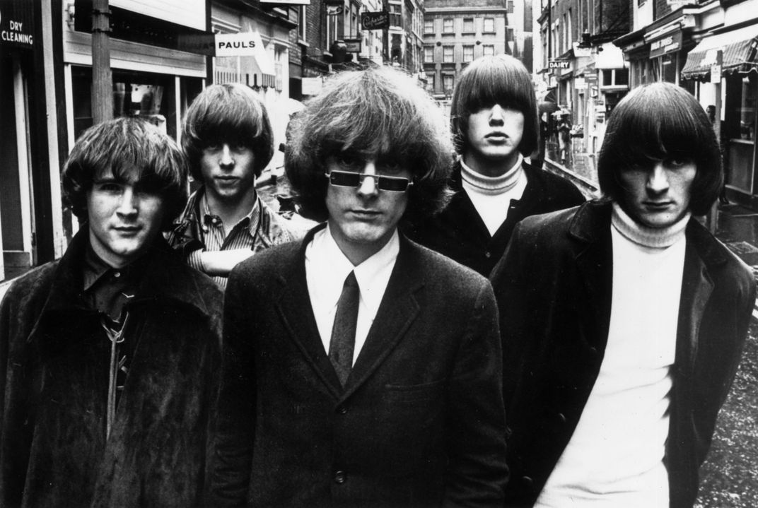 David Crosby, Chris Hillman, Jim McGuinn, Michael Clarke and Gene Clark of the band the Byrds