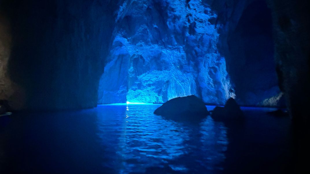 The Blue Cave in Croatia's Dalmatian Islands
