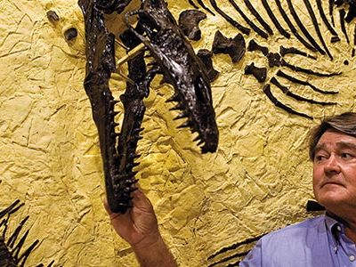 Fossil prospector Ron Frithiof