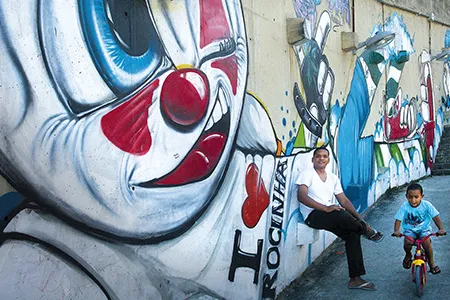 Marcos Rodrigo Neves says that his passion for creating street art saved him from gangs and drugs.