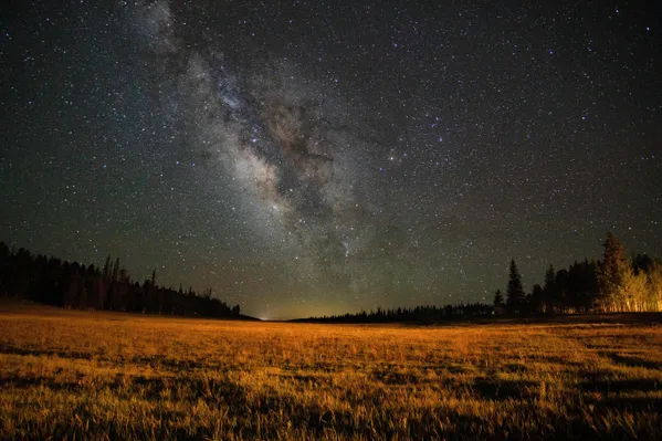 Our Galaxy over a meadow on the Kiabab Plateau thumbnail