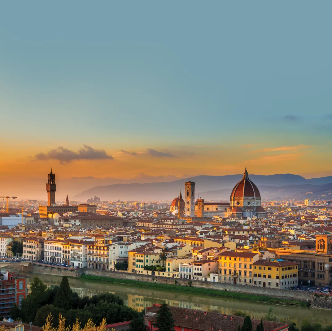 Florence and the Duomo at dusk