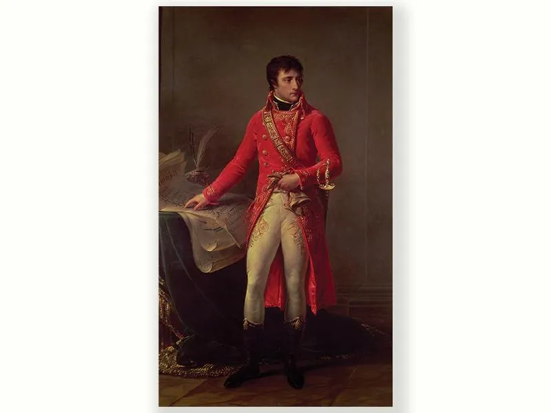 The painter Baron Antoine-Jean Gros captures Napoleon in 1802