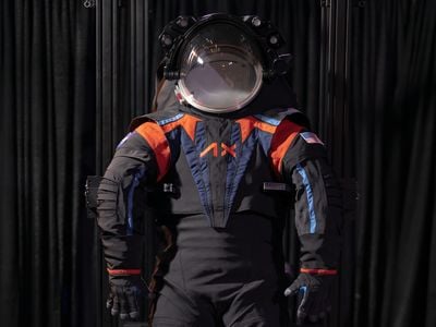 The new suits will actually be all white, but Axiom Space showed off its prototype with a dark gray cover material.
