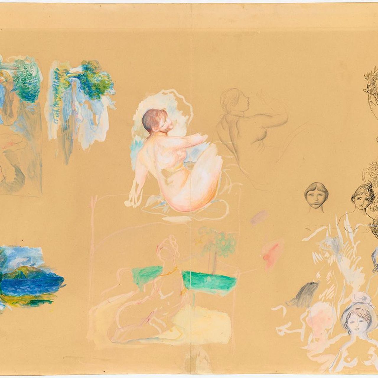 See Renoir's Rare Drawings on Display in the First Exhibition of