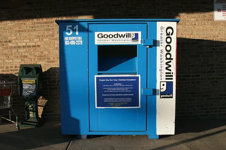 This is what an actual Goodwill box looks like. 