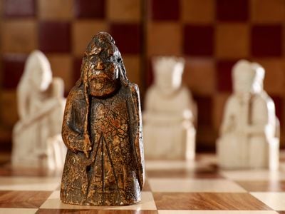 The warder is the first of five missing pieces to materialize since the remaining chessmen’s discovery in 1831