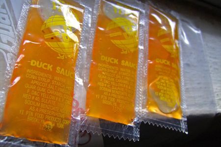 In some parts of the country, this is what duck sauce looks like. In others, not so much.