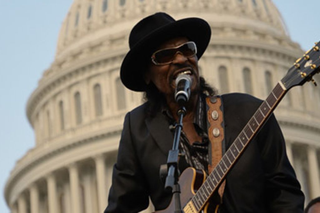 Chuck Brown performs at the DC Vote Rally June 9, 2011