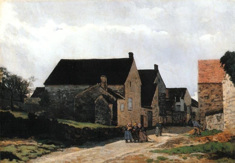 Alfred Sisley - Street of Marlotte (1866)
