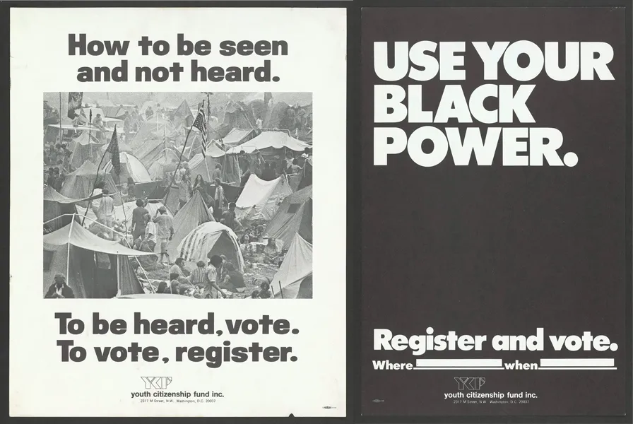 How to be seen and not heart. To be heard, vote. To vote, register. Use your Black Power. Register and vote.