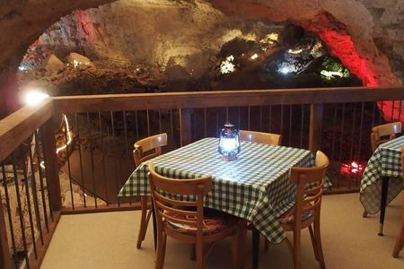The Cavern Grotto restaurant is located 21 stories underground. 