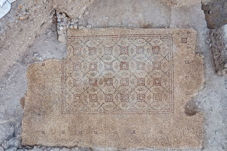 Archaeologists say the mosaic was probably part of a grand Byzantine-era home.