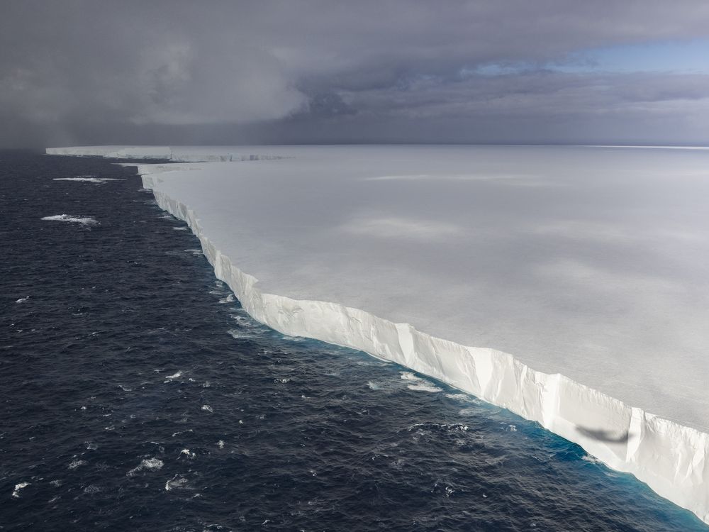 The iceberg seen from above