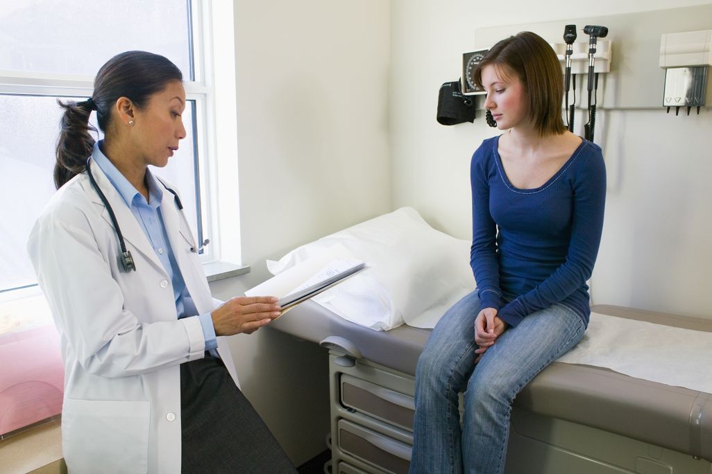 A teen and a doctor