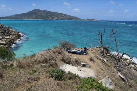 View of Jiigurru, where the pottery fragments were found
