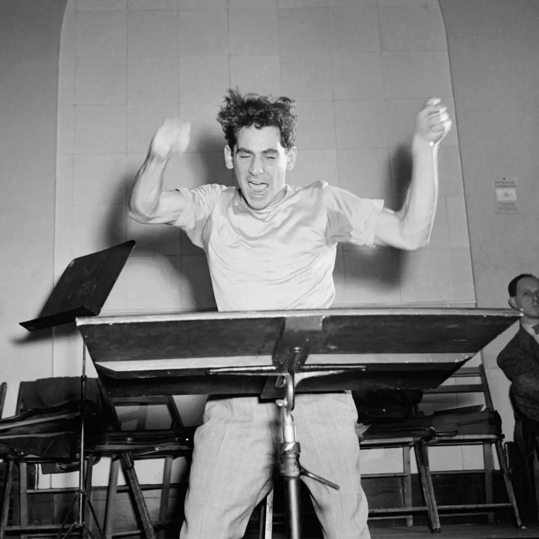 A young Leonard Bernstein at Carnegie Hall