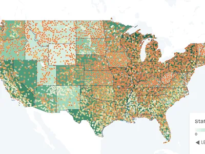 The interactive map, called Segregation Explorer, tracks demographic trends across the country.