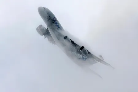 At an airshow near Moscow in 2013, where bad weather grounded most aircraft scheduled to fly, the Airbus A380 showed why it was an international star. 

